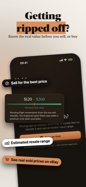Heirloom: An antique value app with honest ranges